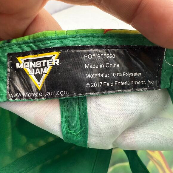 Monster Jam Dragon Cap 3D Plush Horns Adjustable Hat Hook N Loop Youth - Picture 5 of 5